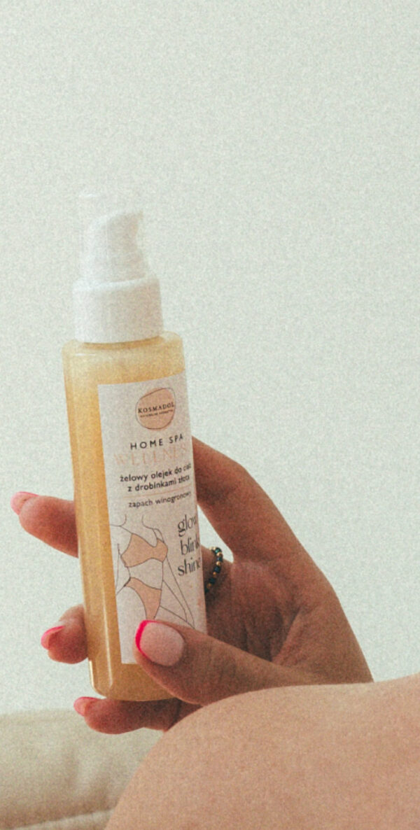 Żelowy olejek do ciała z drobinkami złota (100ml)